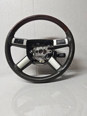 1ld401dvaa Chrysler 2005-10 300 300c Leather Wrapped Steering Wheel With Wood Trim