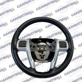 1tq87dx9ab Chrysler 11 12 13 14 200 Steering Wheel W Controls Leather Black Oem