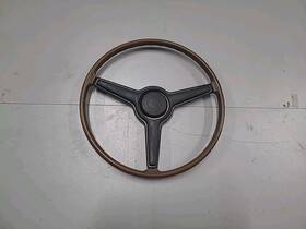 4004f-tt Chrysler 73992 Vintage 1970-74 Plymouth Barracuda Steering Wheel Wood Grain - Black