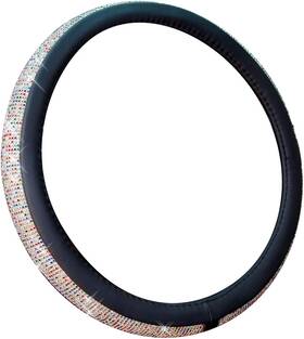 Chulian 719889638739 New Diamond Leather Standard Size 141/2-15 Black With Colorful Diamonds