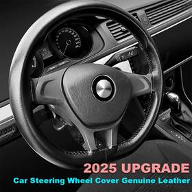 Chusyyray 256092360540 15 Inch 38cm Steering Wheel Cover Genuine Leather For Hyndai