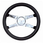 9109401 Classic Series Steering Wheel With Install Kit Black 12.50 In Free Expedited Ship