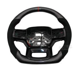 Cbk-f150-str0001h Cobra-tek Gloss Real Carbon Fiber Steering Wheel For 21-26 Ford F150 F-150 F 150 With Heat