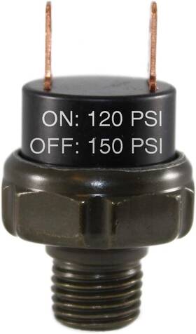 4185295 Compstudio 120-150 Psi Air Pressure Switch Thread 1/4 Npt Black