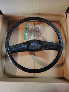 69-3625-bk15 Counterpart 69-72 Chevy C10 Truck Black Custom 15 Inch Steering Wheel Kit With Horn Button Blazer