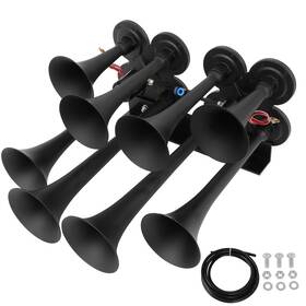 12201120 Csdex 8 Trumpet Train Air Horn Kit Loud For Ford Chevy Ram Toyota 135db