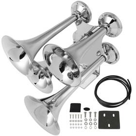 12201157 Csdex For Van Train Car Boat Semi Truck Air Horn With Electric Valve 4 Trumpet