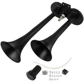 12201161 Csdex Air Horn Compressor Kit 150db Dual Trumpets For Boat Train Car Semi Truck