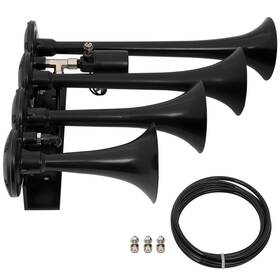 12201180 Csdex 135db 12v 4 Trumpets Solenoid Air Horn Kit For Truck Car Suv