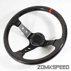 Deep Real Carbon Steering Lug Universal Bolt Drifting Wheel Dish Fiber 6 Style