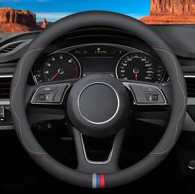 816007 Deer Route Custom-fit For Bmw Steering Wheel Cover Premium Leather Car C-style