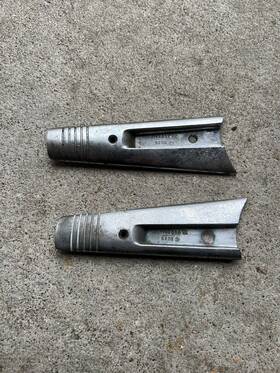 1142636 Desoto 1949- 1953 Dodge Steering Wheel Chrome Insert Pair Set Oem