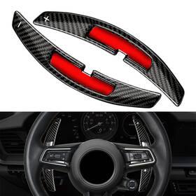 Dictorcoltd 550748545313 Forged Carbon Fiber Steering Wheel Paddle Shifter Extension For Porsche 911 2021