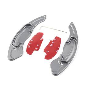 Dictorcoltd 550748565960 2x Gray Steering Wheel Shift Paddle Extension Shifter For Honda Accord Acura Cdx