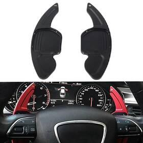 Hukyu-2050yfa060 Dictorcoltd Black Steering Wheel Shift Paddle Extension Shifter For Audi A3 A4l A5 6 7 8 S5