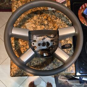 1ag511j8ab Dodge Ex 08-10 Charger Chrysler 300 Dark Khaki Gray Rubber Steering Wheel Cruise