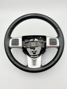 1yf20dx9aa Dodge 2015-2017 Journey Steering Wheel Leather Black With Multifunction Switch Oem
