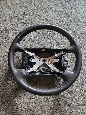 5gw881dvabg Dodge 2001-04 Dakota Durango Leather Steering Wheel W Cruise And Volume Oem