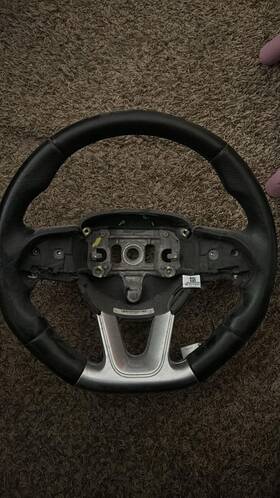 5pk541x9ah Dodge 2015-2024 Challenger Hellcat Srt Oem Black Leather Steering Wheel