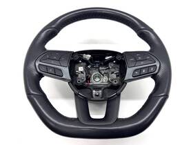 6xt141x9aa Dodge 2021-2024 Durango R/t Flat Bottom Steering Wheel Black Leather Heated Oem