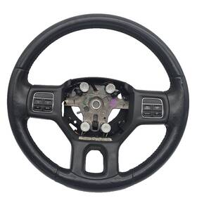 P1tj331dvad Dodge 2013-2018 Ram 1500 2500 3500 Heated Leather Steering Wheel Black Oem 5