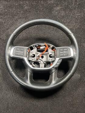 6nk872x7ad Dodge Ram 2020 3500 Steering Driver Wheel With Controls Oem Black