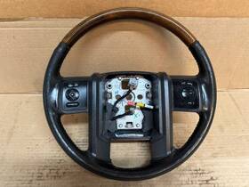 235.ch8m16 Dodge Truck 2016 Ram 1500 Limited Black Leather Steering Wheel With Wood