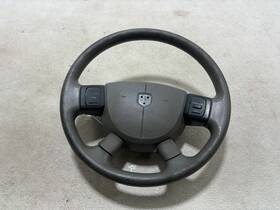Yv191j8ad Dodge Truck 2006-2009 Ram 3500/2500 Leather Steering Wheel Gray Oem