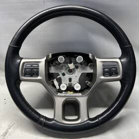 5nn16dx9aa Dodge Trucks Heated Steering Wheel Black Leather 13-18 Ram 1500 2500 3500 Laramie Oem