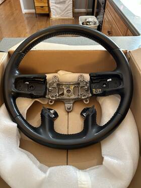 5yk683x7ag Dodge Trucks 2019 2020 2021 2022 2023 Ram 1500 Heated Steering Wheel Black Leather Oem