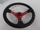 Dz-sw-007-rd Auto Dynasty Red Deep Dish Pvc Leather With Stitching