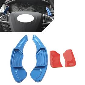 Earthoee 550745916758 Steering Wheel Paddle Shifter Extension Blue Fit For Ford Fusion Mondeo Edge