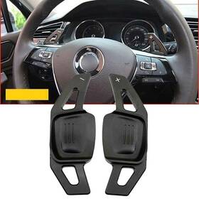 Earthoee 550752131717 Steering Wheel Paddle Shifter Extension Black For Vw Tiguan Golf 7 Mk7 Passat B8