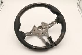 016655la01 Ecs F Chassis Custom Steering Wheel - Perforated Leather/carbon Fiber/tri-color