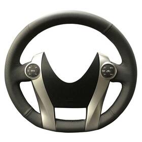 Qc-03-prius Eiseng Qc-03-prius#1 Diy Steering Wheel Cover For 2010 2011 2012 2013 2014 2015 Black