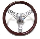 2006-vw-e0856p Fastback Vw Square Wheel 14 Full Mahogany Steering " Kit Banjo Volkswagen