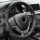 Fh2005black Cubierta Del Volante De Cuero Genuino Para Timon Carro Coche