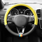 Fh2008-yellow Fh Group Leather Steering Wheel Cover In Design 0220086100023