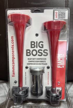 66040 Fiamm Brand New Inch Big Boss 2 Long Trumpet Horns. Free Shipping