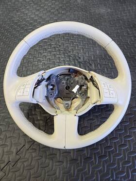 Fxn313812w0 Fiat 2012-2016 500 Pop Steering Wheel Tan Leather With Phone Cruise Buttons Oem