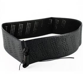 Atb-355 Finoo Black Lace-on Steering Wheel Cover Grip Classic Stretch Accessory Auto