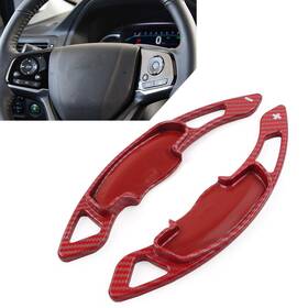 Flashbuyeasy 550750880624 Steering Wheel Paddle Shifter Extension For Honda Accord Civic Cr-v Carbon Red