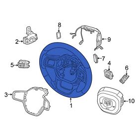 6wa751x7aa For Ram 2500 2019-2022 Steering Wheel