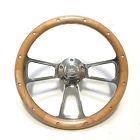 Ford 14 Mustang Real Steering Alder Wood Chrome " Wheel Ships Adapter