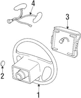 1f2z-3600-fb Ford Genuine Steering Wheel