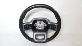 235-10407 Ford 2022 2023 2024 F150 Leather Steering Wheel With Controls Black Oem