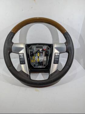 Ln35b8 Ford 3f563 9l34 09-14 F150 Steering Wheel Brown Platinum Leather Oem