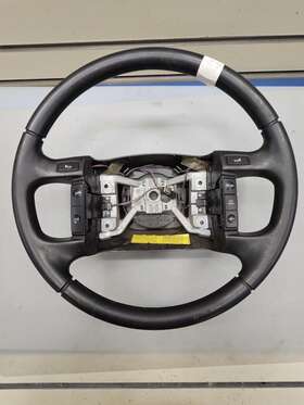 40-292-77 Ford 1992-1996 Bronco F150 F250 F350 Leather Steering Wheel With Cruise Black