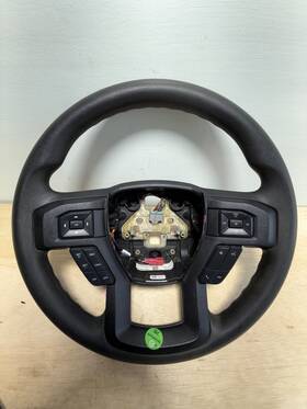 446595 Ford 2015-2020 F-150 Black Leather Steering Wheel Oem For 2019