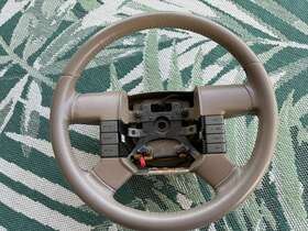 4l34-3f563 Ford 2004-2008 F-150 Fx4 Tan / Pebble Leather Steering Wheel Oem